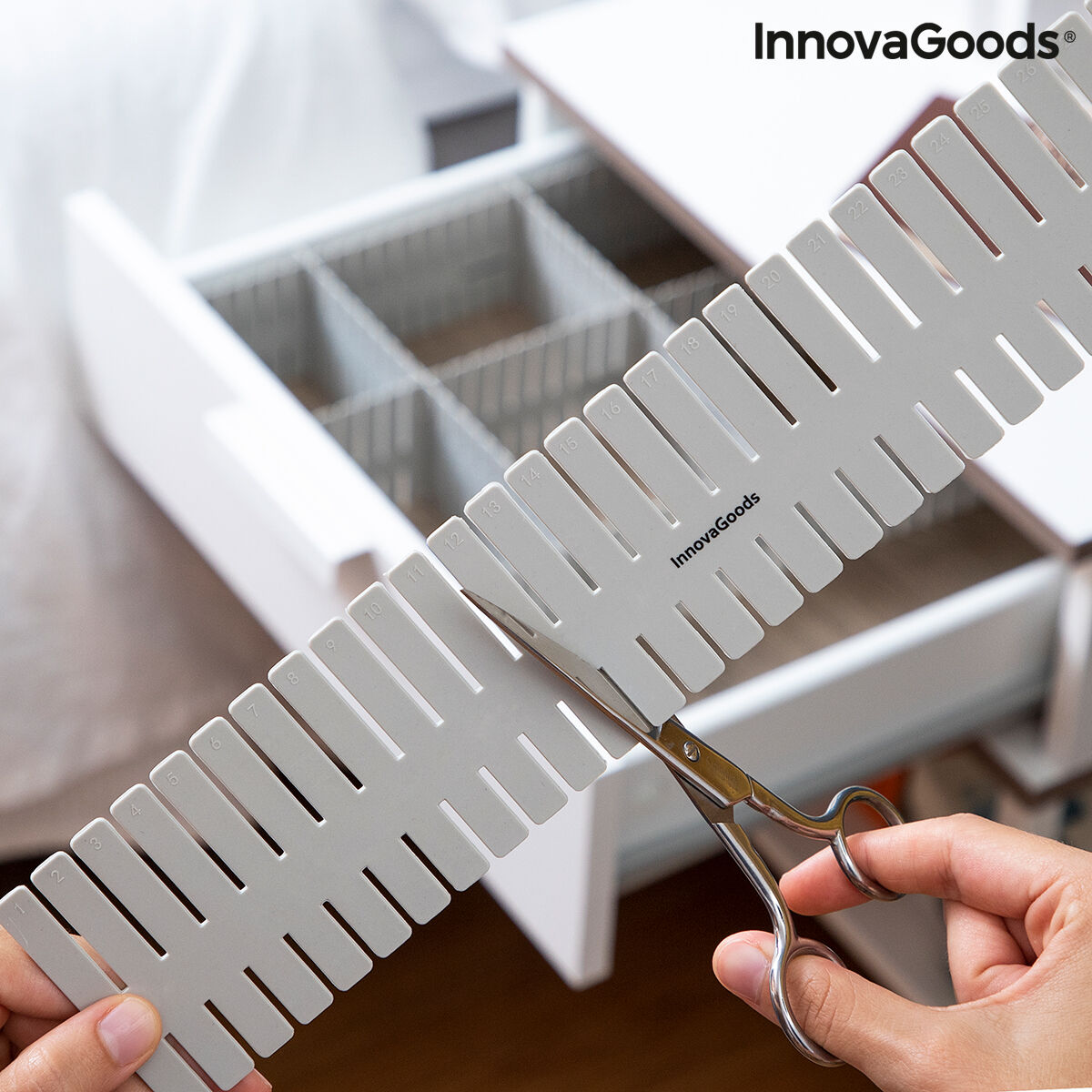 Justerbar skuffeorganisator Condor – 16 deler, InnovaGoods