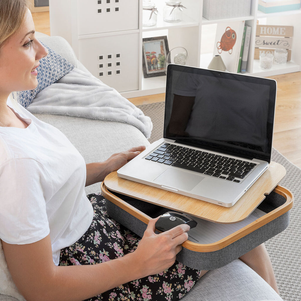 Bærbart laptopbord med oppbevaringsbrett Larage – InnovaGoods