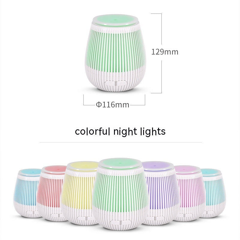 USB-aromadiffuser med fargelys – luftfukterlampe